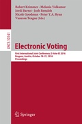 Cover: Electronic Voting - Springer