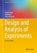 Cover: Design and Analysis of Experiments - Springer