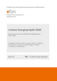 Abbildung von: Forschungsprojekt e-home Energieprojekt 2020 (Band 43) - Cuvillier Verlag
