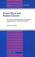 Cover: Psalm-Poem and Psalter-Glosses - Peter Lang Verlag