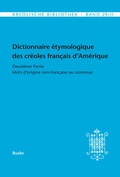 Cover: Dictionnaire &eacute;tymologique des cr&eacute;oles fran&ccedil;ais d'Am&eacute;rique - Buske, H