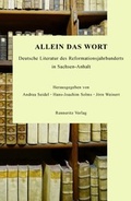 Cover: Allein das Wort - Renneritz Verlag