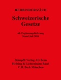 Cover: Schweizerische Gesetze - St&auml;mpfli Verlag AG