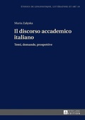 Cover: Il discorso accademico italiano - Peter Lang Verlag