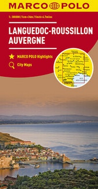 Abbildung von: MARCO POLO Karte Frankreich Languedoc-Roussillon, Auvergne 1:300 000 - MAIRDUMONT