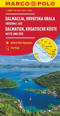 Abbildung von: MARCO POLO Regionalkarte Kroatische Küste Mitte und Süd 1:200.000 - MARCO POLO ein Imprint von MAIRDUMONT