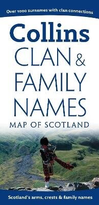Enlarge image Cover: Clan and Family Names Map of Scotland - Collins