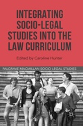 Cover: Integrating Socio-Legal Studies into the Law Curriculum - Palgrave Macmillan