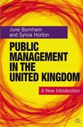 Cover: Public Management in the United Kingdom - Red Globe Press