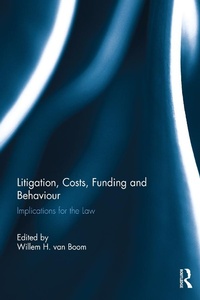 Abbildung von: Litigation, Costs, Funding and Behaviour - Routledge