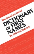 Cover: The Jonathan David Dictionary of First Names - Jonathan David Co., Inc