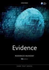 Enlarge image Cover: Evidence - Oxford University Press