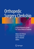Cover: Orthopedic Surgery Clerkship - Springer