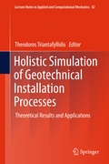 Cover: Holistic Simulation of Geotechnical Installation Processes - Springer