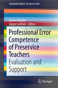 Cover: Professional Error Competence of Preservice Teachers - Springer