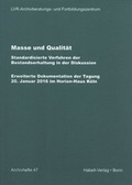 Cover: Masse und Qualit&auml;t - Habelt, R