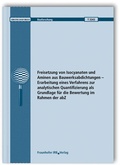 Cover: Freisetzung von Isocyanaten und Aminen aus Bauwerksabdichtungen - Erarbeitung eines Verfahrens zur analytischen Quantifizierung als Grundlage f&uuml;r die Bewertung im Rahmen der abZ - Fraunhofer IRB Verlag