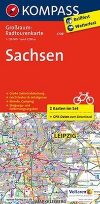 Abbildung von: Sachsen - KOMPASS-Karten