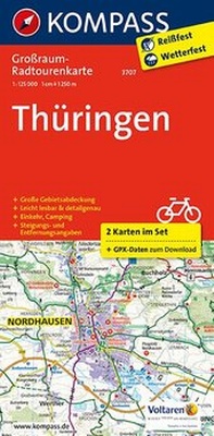 Abbildung von: Thüringen - KOMPASS-Karten