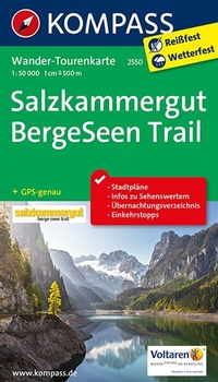 Abbildung von: KOMPASS Wander-Tourenkarte Salzkammergut BergeSeen Trail 1:50.000 - KOMPASS-Karten