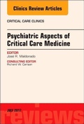 Abbildung von: Psychiatric Aspects of Critical Care Medicine, An Issue of Critical Care Clinics: Volume 33-3 - Elsevier