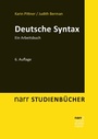 Cover: Deutsche Syntax - Narr Francke Attempto Verlag