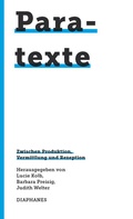 Cover: Paratexte - Diaphanes