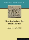 Cover: Kriminalregister der Stadt Dresden - Leipziger Uni-Vlg