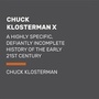 Cover: Chuck Klosterman X - Penguin Audiobooks