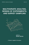 Cover: Multivariate Analysis, Design of Experiments, and Survey Sampling - CRC Press