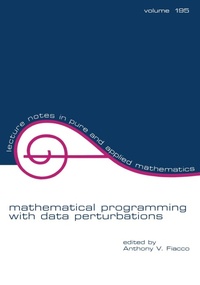 Abbildung von: Mathematical Programming with Data Perturbations - CRC Press