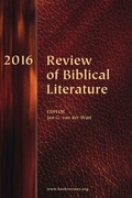 Cover: Review of Biblical Literature, 2016 - Society of Biblical Literature