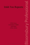 Cover: Irish Tax Reports 2016 - Bloomsbury Professional