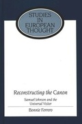 Cover: Reconstructing the Canon - Peter Lang Verlag