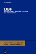 Cover: IJBF / 2017 - De Gruyter