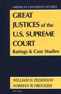 Cover: Great Justices of the U.S. Supreme Court - Peter Lang Verlag