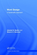 Cover: Work Design - CRC Press
