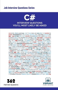 Abbildung von: C# Interview Questions You'll Most Likely Be Asked - Vibrant Publishers