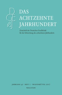 Abbildung von: Das achtzehnte Jahrhundert 41/1 - Wallstein