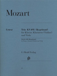 Abbildung von: Wolfgang Amadeus Mozart - Trio Es-Dur KV 498 (Kegelstatt) - Henle, Günter