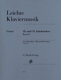 Cover: Klaviermusik (Auswahlband) - Leichte Klaviermusik - 18. und 19. Jahrhundert, Band I - Henle, G&uuml;nter