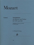 Cover: Wolfgang Amadeus Mozart - Variationen f&uuml;r Klavier und Violine - Henle, G&uuml;nter