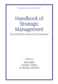 Cover: Handbook of Strategic Management - Routledge