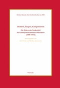 Cover: Dichten, Singen, Komponieren - Wehrhahn Verlag