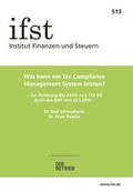 Cover: ifst-Schrift 513 - Finanzen u. Steuern