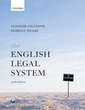 Cover: The English Legal System - Oxford University Press