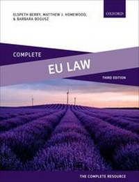 Enlarge image Cover: Complete EU Law - Oxford University Press