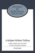 Cover: A Religion Without Talking - Peter Lang Verlag