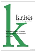 Cover: Krisis - Beitr&auml;ge zur Kritik der Warengesellschaft / 2016 / Der Grabbeltisch der Erkenntnis - epubli