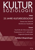 Cover: 25 Jahre Kultursoziologie - WeltTrends
